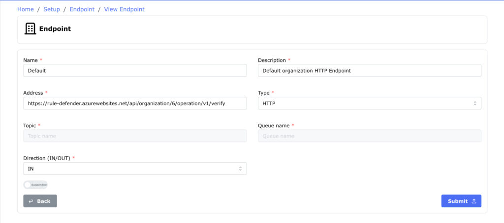 Endpoint Details